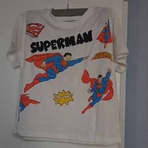 Superman T-Shirt - White and Blue